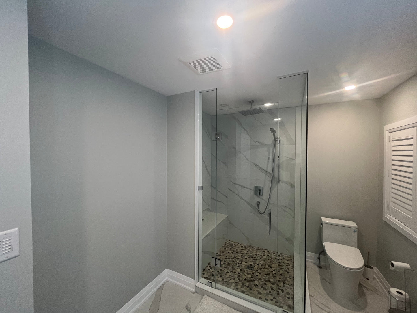 Grey Master Bathroom Renovation